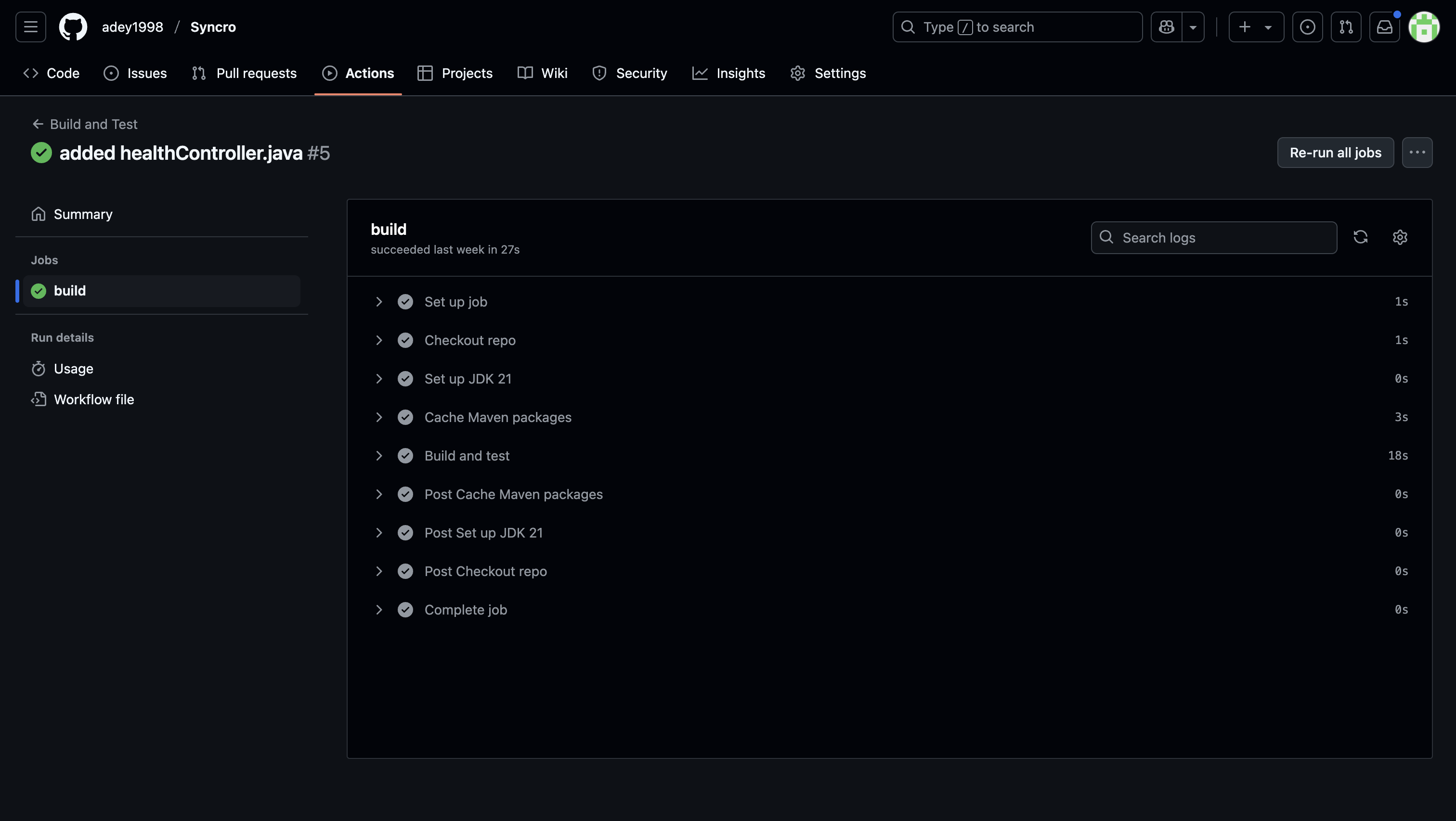 CI pipeline